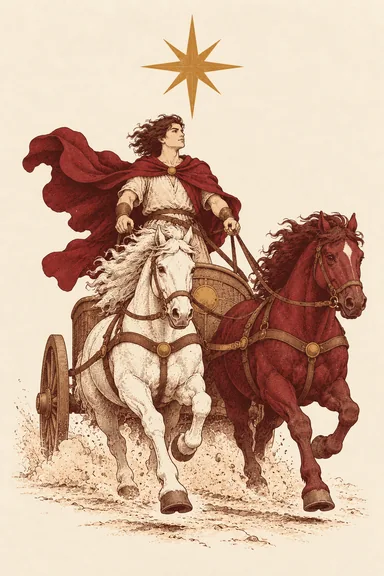 전차 The Chariot 타로 카드