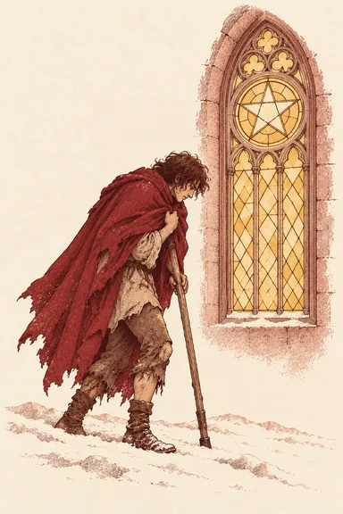 펜타클 5 Five of Pentacles 타로 카드